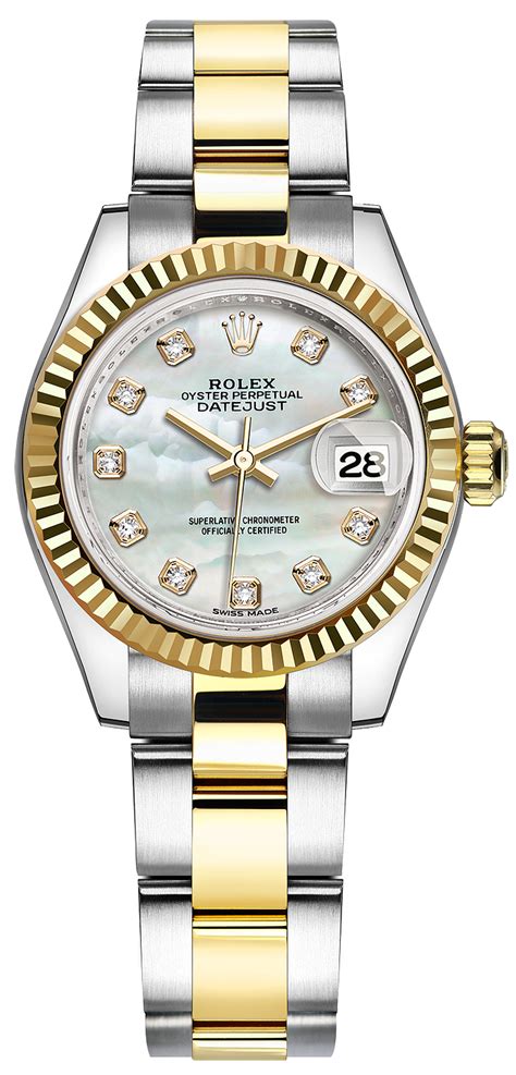 rolex lady datejust oyster steel.